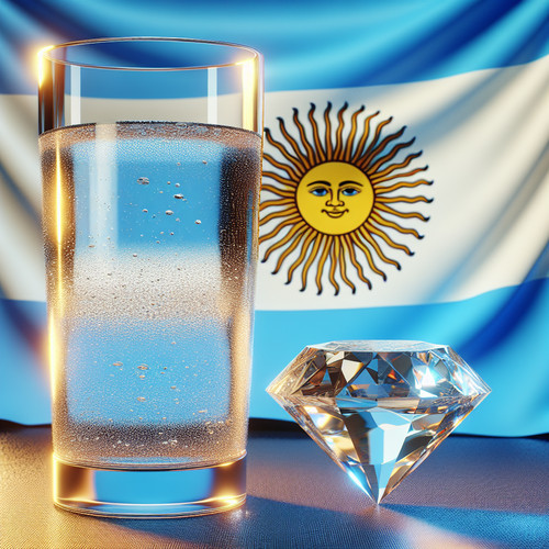 An image illustrating La paradoja del valor – por qué el agua vale menos que los diamantes en el caso argentino