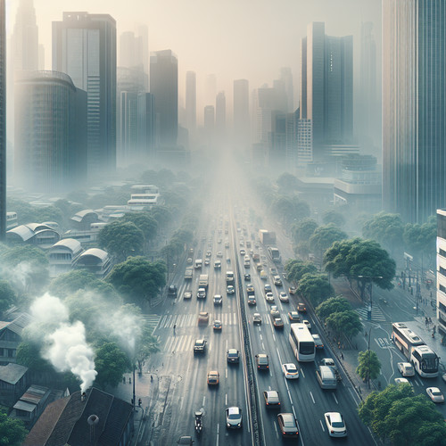 An image illustrating Externalidades negativas de contaminación urbana: impacto y soluciones desde la economía