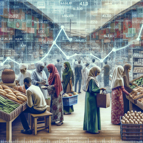 An image illustrating Elasticidad-precio en productos de primera necesidad: Entendiendo su impacto económico