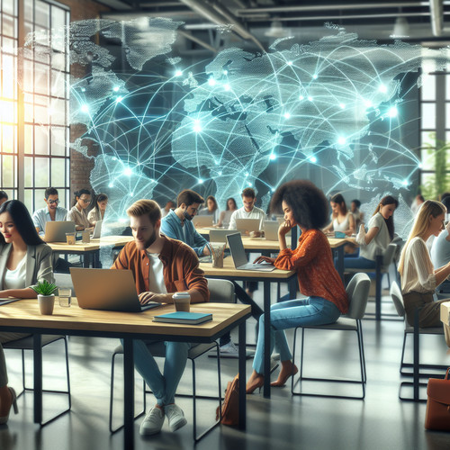 An image illustrating Mercado laboral freelance: competencia y oportunidades en un entorno global