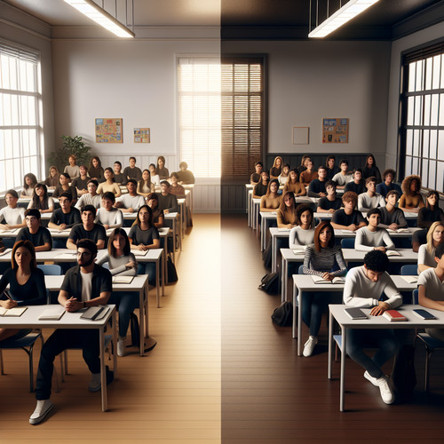 An image illustrating Precios de la educación privada vs pública: Analizando diferencias y su impacto social