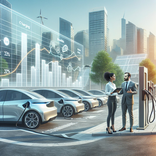 An image illustrating Economía de transporte eléctrico - costos y beneficios