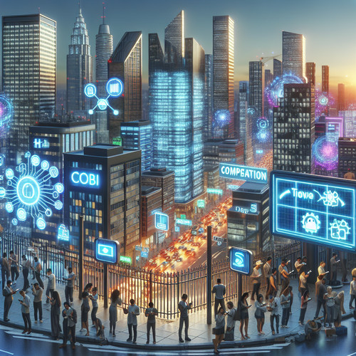 An image illustrating Mercado de productos tecnológicos competencia y monopolio