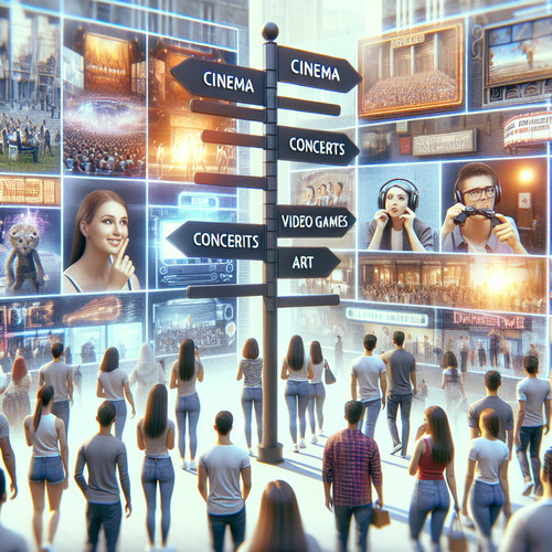 An image illustrating Economía de ocio y entretenimiento - decisiones del consumidor