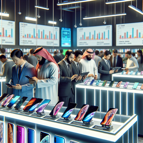 An image illustrating Mercado de smartphones – competencia y elasticidad