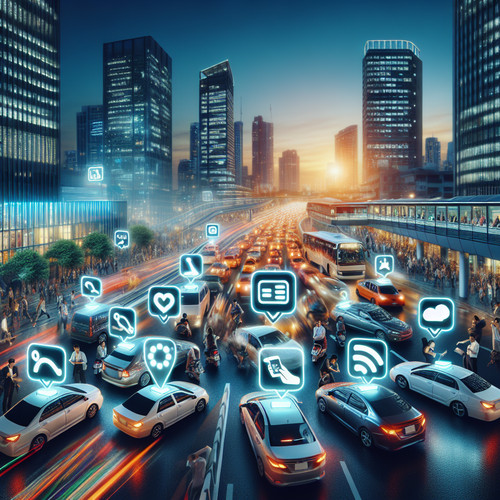 An image illustrating Economía de apps de transporte Uber, Didi y más