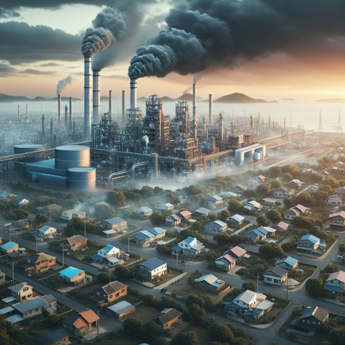 An image illustrating El dilema de la externalidad - el caso de la contaminación de una fábrica