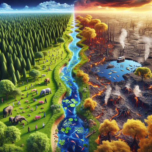 An image illustrating La tragedia de los comunes: Cómo evitar la sobreexplotación de los recursos