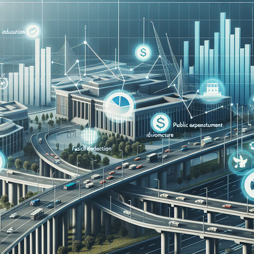 An image illustrating La economía del sector público - gastos, ingresos y déficit
