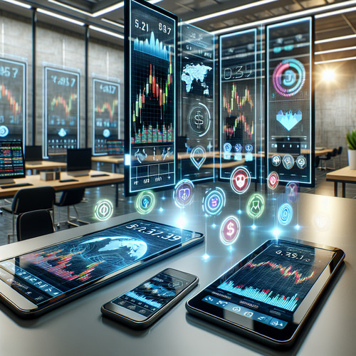 An image illustrating Herramientas Digitales: Las Mejores Apps para Seguir la Bolsa y las Finanzas