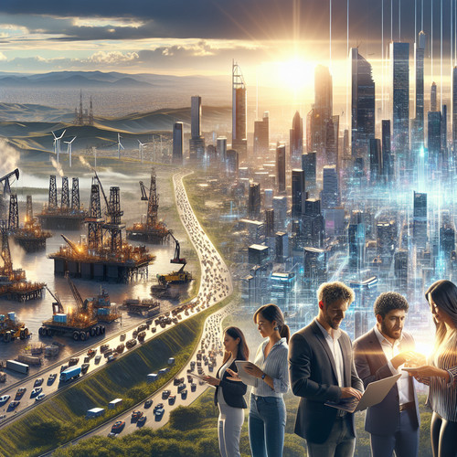 An image illustrating Desafíos económicos de Colombia del petróleo a la economía digital