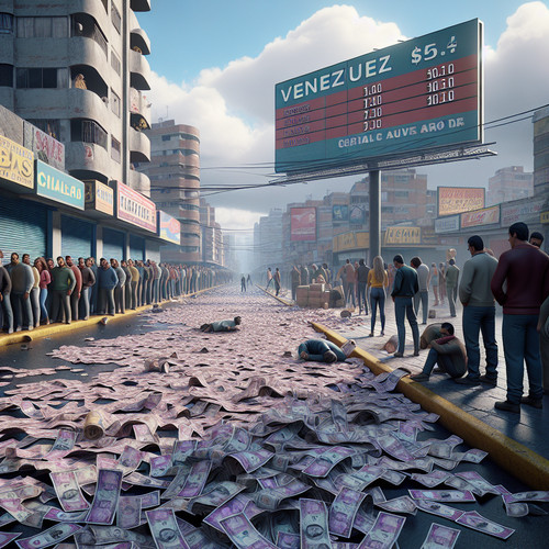 An image illustrating La economía de Venezuela - el caso extremo de hiperinflación