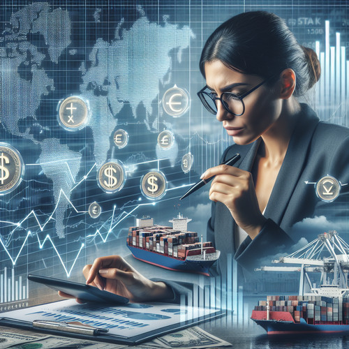 Infografía sobre el impacto de la política cambiaria en las exportaciones e importaciones