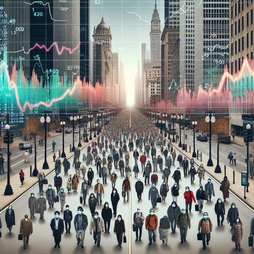 An image illustrating La economía de las pandemias - cómo la salud pública afecta la actividad económica