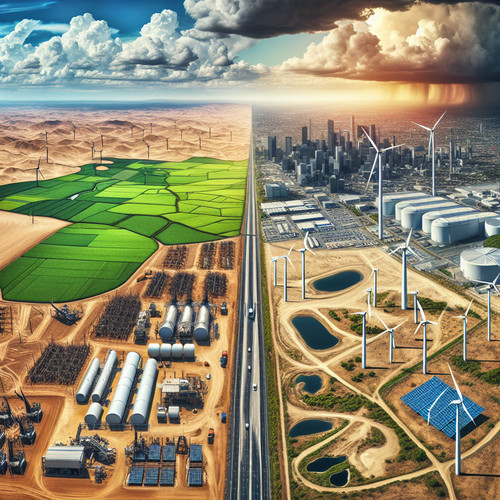 An image illustrating El impacto del cambio climático en los sectores productivos