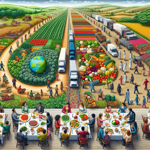 An image illustrating La economía de los alimentos de la granja a la mesa