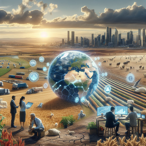 An image illustrating La economía de la seguridad alimentaria - retos globales