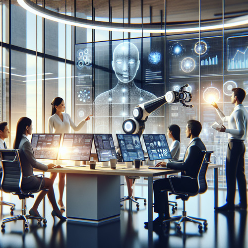 An image illustrating El impacto de la inteligencia artificial en la productividad laboral