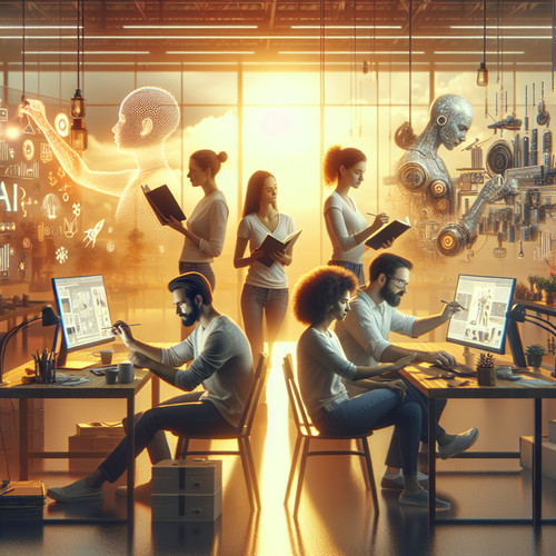 An image illustrating El impacto económico de la inteligencia artificial en los empleos creativos