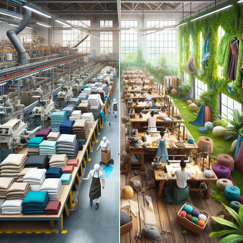 Imagen sobre la economía de la moda – de la producción masiva a la sostenibilidad