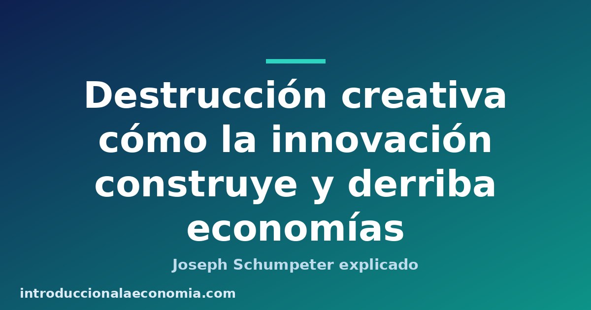 Destrucción creativa: innovación que crea y destruye en la economía