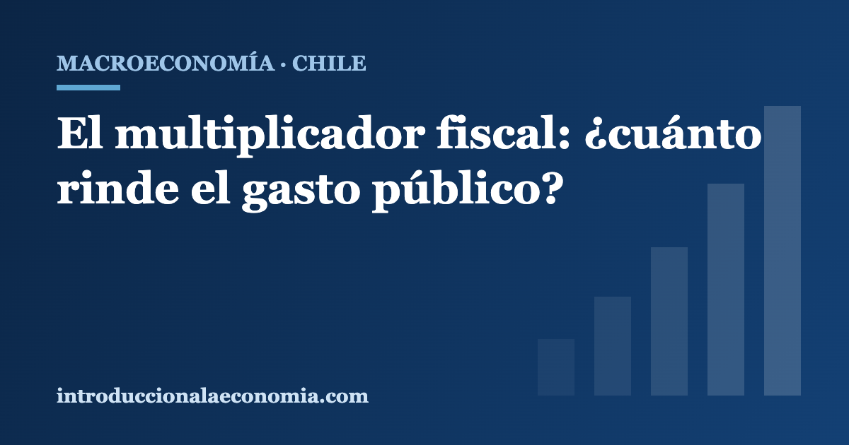 Ilustración del multiplicador fiscal y el gasto público en Chile
