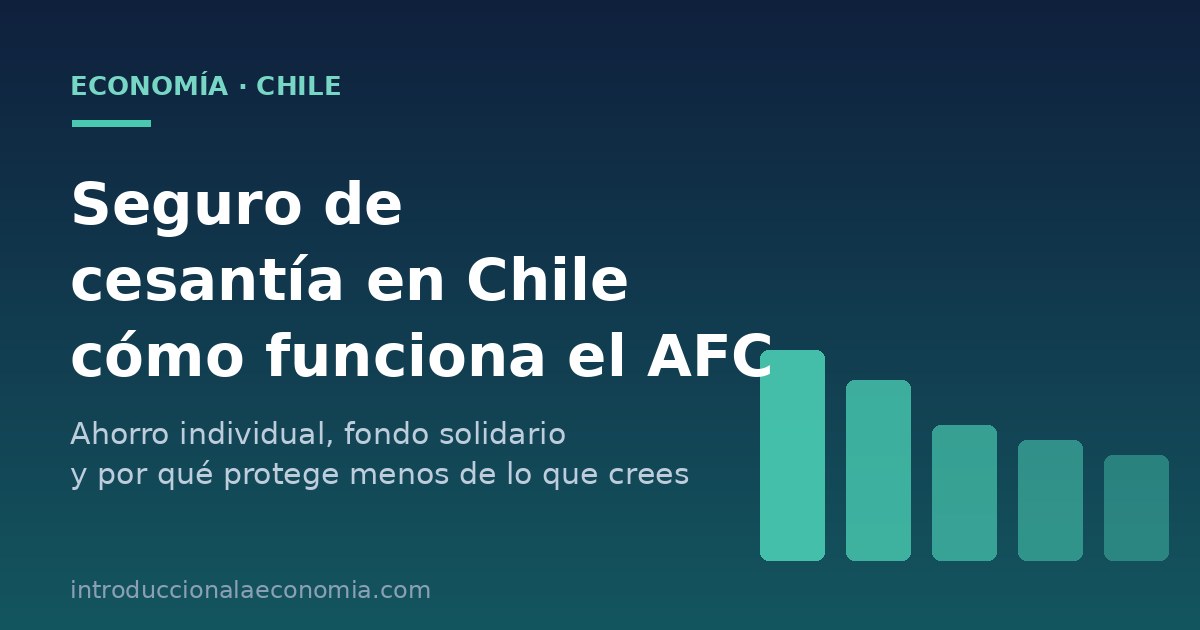 Seguro de cesantía en Chile: cuenta individual y fondo solidario del AFC